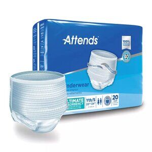 Attends Advanced Disposable Underwear, Heavy, Small 20 Count